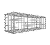 Panier gabion 100 × 30 × 30 cm Parterre acier galvanisé Banc de jardin siège gabion SONGMICS