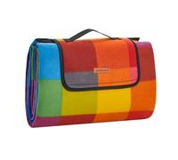 SONGMICS GCM61C Couverture de Pique-Nique en Polaire imperméable 195 x 150 cm