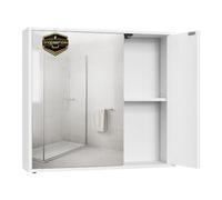 SONGMICS Home Meuble de Salle de Bain avec Miroir, Snapsemble