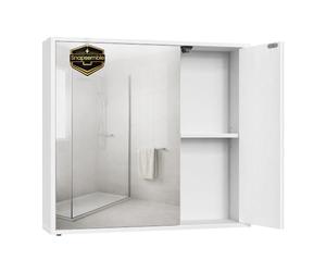 SONGMICS Home Meuble de Salle de Bain avec Miroir, Snapsemble