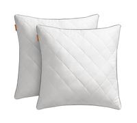SONGMICS HOME Oreillers, Lot de 2, Double Face, Hiver Été, 60 x 60 cm