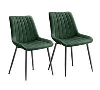 SONGMICS Lot de 6 Chaise Salle à Manger, Pied en Acier