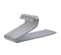 SONGMICS Lot de 20 cintres en métal avec extrémité ouverte et revêtement antidérapant - Peu encombrants - 38 cm de large - Gris CRI04G-20