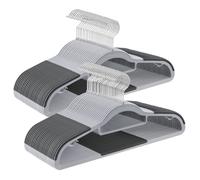 SONGMICS Lot de 50 Cintres en Plastique,Longueur de 42 cm Gris CRP20G50