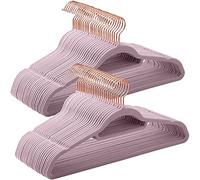 SONGMICS Lot de 50 cintres en Velours, Gris Violet UCRF021GP50