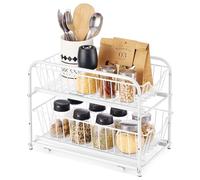 SONGMICS Organisateur de cuisine à 2 étagères extractibles et rangements empilables sous vide