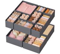 SONGMICS Organisateur de Tiroir, Rangement pour Sous-vêtements, Lot de 12