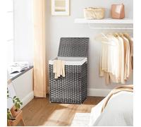 SONGMICS Panier à linge, avec poignées, pliable, sac à linge amovible, 90 L