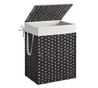 SONGMICS Panier à linge, avec poignées, pliable, sac à linge amovible, 90 L