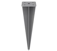 SONGMICS Piquet de Sol pour Store Latéral, Ancrage de Terre | Accessoire de Fixation, Compatible avec Poteaux de Support en Aluminium, Gris, Collection SHELD GSA001