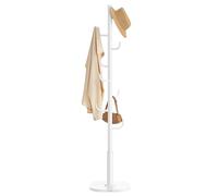 SONGMICS Portemanteau en Forme de Cactus, Porte-manteau sur Pied, 8 Crochets avec Extrémités Recourbées vers le Haut, Hauteur 175,3 cm, pour Vêtements, Chapeaux, Sacs, Blanc Nuage RCR039WC01