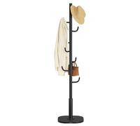 SONGMICS Portemanteau en Forme de Cactus, Porte-manteau sur Pied, 8 Crochets avec Extrémités Recourbées vers le Haut, Hauteur 175,3 cm, pour Vêtements, Chapeaux, Sacs, Noir d’Encre RCR039BH01