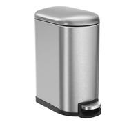 SONGMICS Poubelle 10L inox avec softclose Poubelle intérieure Seau à cosmétique Salle de bain LTB10NL