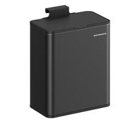SONGMICS Poubelle de Cuisine Murale, Poubelle à Compost 8 L avec Couvercle, pour Déchets Alimentaires, sur Porte ou Mur, avec Crochets, pour Sous-Évier, Salle de Bain, Noir d'Encre LTB810B01