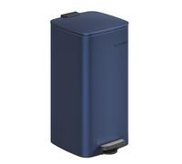 SONGMICS Poubelle de Cuisine, Poubelle 30 L, Poubelle à Pédale en Acier, avec Seau Intérieur, Fermeture Douce et Maintien en Ouverture, Bleu Minuit LTB593Q02