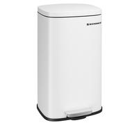 SONGMICS : Poubelle de cuisine, poubelle à pédale, acier, 30 litres