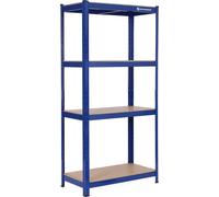 SONGMICS Rayonnage de stockage, 160 x 80 x 40 cm, charge max. 520 kg, 4 étagères réglables, rayonnage pour charges lourdes, rayonnage de cave, rayonnage métallique, rayonnage emboîtable, rayonnage d'a