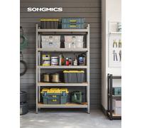 SONGMICS Rayonnage pour charges lourdes, rayonnage de stockage, rayonnage de cave, 200 x 120 x 60 cm, charge max. 875 kg, 5 tablettes réglables, rayonnage métallique, rayonnage emboîtable, rayonnage d
