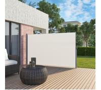 SONGMICS Store latéral 350 x 200 cm (L x H), pour balcon et terrasse, Pare-soleil, Brise-vue protection vie privée, Beige GSA205E02