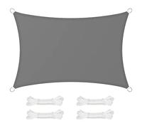 Tente de plage SONGMICS 2 x 3 m | Imperméable jusqu'à au moins 1 000 mm de colonne d'eau | Protection UV à 93 % | Tente de plage en polyester indéchirable, résistante aux intempéries, gris fumé | GSH0