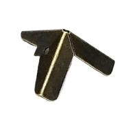 SONGMIky Coffre À Bijoux Décoratif, Boîte-Cadeau De Vin, Valise en Bois, Laiton Antique, Or, Couvercle Protection d'angle Meubles avec Clous, 12 Pièces(Type A Antique Brass)