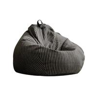 SONGYL-20249 pour Chambre Pouf avec à Motif rayé, canapé Paresseux for Salon et Chambre Coucher(Noir,Petit)