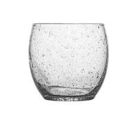 SONGYL-20249 Verres à boire Gobelet transparent bullé de 35 cl. Verre trempé soufflé à la main, compatible lave-vaisselle et micro-ondes(Transparent)