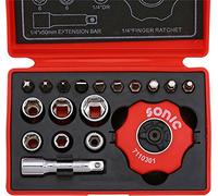 Sonic equipment - Coffret à Outils cliquet Paume, Douilles 6 pans - 18 Outils