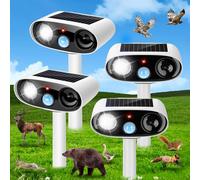 Sonic Fortress Pro Lot de 4 répulsifs anti-cerfs et répulsifs pour chats d'extérieur