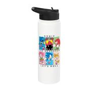 Sonic the Hedgehog Character Portrait Let's Roll Stainless Steel Insulated Water Bottle