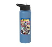 Sonic the Hedgehog Comic Cover Issue 16 Stainless Steel Insulated Water Bottle