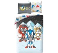 Sonic The Hedgehog Set Lit Tails Knuckles Housse de Couette 140x200 Polyester