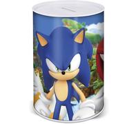 Sonic the Hedgehog Tirelire métallique pour enfants - Tirelire en étain à casser pour ouvrir - Tirelire officielle Gaming Cash Savings Bank Taille 15 cm