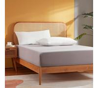 Sonive Drap-Housse, 90 x 200 cm, en fibre de Polyester Brossé, Poche de 30 cm de Profondeur, Blanc