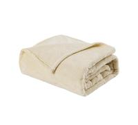 Sonive Plaid Flanelle 200x240cm, Cadeau pour Adultes et Enfants,Blanc Creme