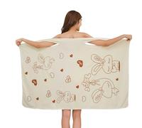 Sonnena Serviette de Bain Douche Femme Peignoir Robe de Bain Microfibre Sortie de Bain Absorbant Séchage Rapide Draps de Bain Doux Confortable Jupe de Chambre pour SPA Hôtel Piscine Plage Sauna