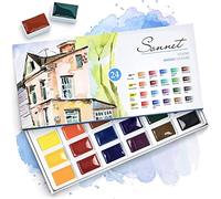 Sonnet Aquarelle set, 24 couleurs pigments qualité Nevskaya Palitra