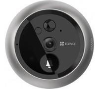 EZVIZ Caméra judas DP2C 1080p – Écran 4,3", PIR, Audio bidirectionnel, Vision nocturne 5m, Argent