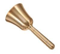 Sonnette à Main en Laiton Poli pour Appeler, Décoration de Noël | Cloche Sonore Portable, Surface Brillante, Adaptée au Dressage des Animaux, Écoles, Maison et Comptoirs D’accueil