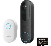 Reolink D340B avec carillon + 64Go SD, 4 MP, 2048 x 2048 pixels, CMOS, 25.4 / 3.11 mm (1 / 3.11"), 15 fps, 180°