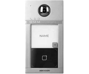 Sonnette connectée - HIKVISION - Métal - IP65 - Caméra WiFi FullHD - Vision nocturne IR