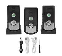 Sonnette D'appel sans Fil, Interphone Vocal, Sonnette de Chargement USB, Kit D'interphone Intelligent pour la Maison, Longue Distance de 1000 M, Systèmes de sécurité à Domicile