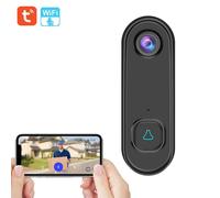 Sonnette de porte 1080P haute définition vidéo PIR détection de mouvement IP55 étanche sans fil