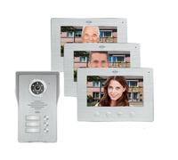 Sonnette de porte avec caméra Full HD vision nocturne, interphone vidéo triplex