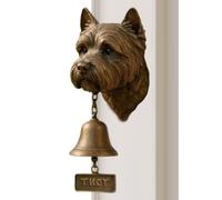 Sonnette de porte décorative vintage amusante avec motif animal | Cloche en forme de tête de chien - Décoration murale pour portail, jardin, cour, maison