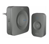Sonnette de Porte ELRO DB3000 sans Fil - Récepteur à Brancher/Plug-in - sans Batterie Noir Noir G