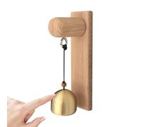 Sonnette de porte en bois fabriquée à la main - Équipement commercial - Pour maison, porte d'entrée, ferme, jardin, porte de jardin, cour et commerce