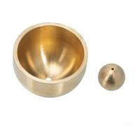 Sonnette de porte en cuivre de rechange pour sonnette lumineuse filaire - Cloche murale en métal avec installation simple - Finition dorée 32 mm Petite taille (37 mm)