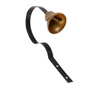 Sonnette de porte en laiton pour chien - Outil de dressage vintage puissant pour l'entraînement à la maison - Petit et grand - Intérieur ou extérieur - Pour appartement et cour - Bois et métal