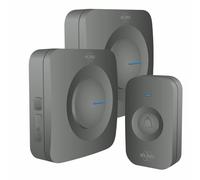 Sonnette de Porte sans Fil ELRO DB3000 - 2x récepteur à Piles - 64 Mélodies - 300m - Noir